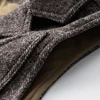 Amekaji Vintage Wool Waistcoat Men Winter New British Lapel Thick Double Layer Multi-pocket Suit Collar Vest Retro Cardigan Vest 4