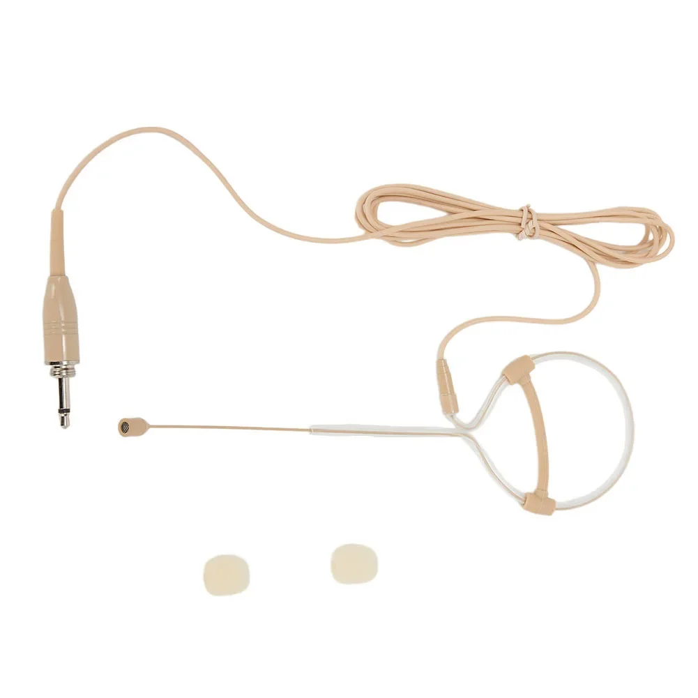 

Single-ear Headset Microphone 3 Pin 4 Pin Plug Accessory Replace Replacement Beige Earhook Head Worn Lecturers