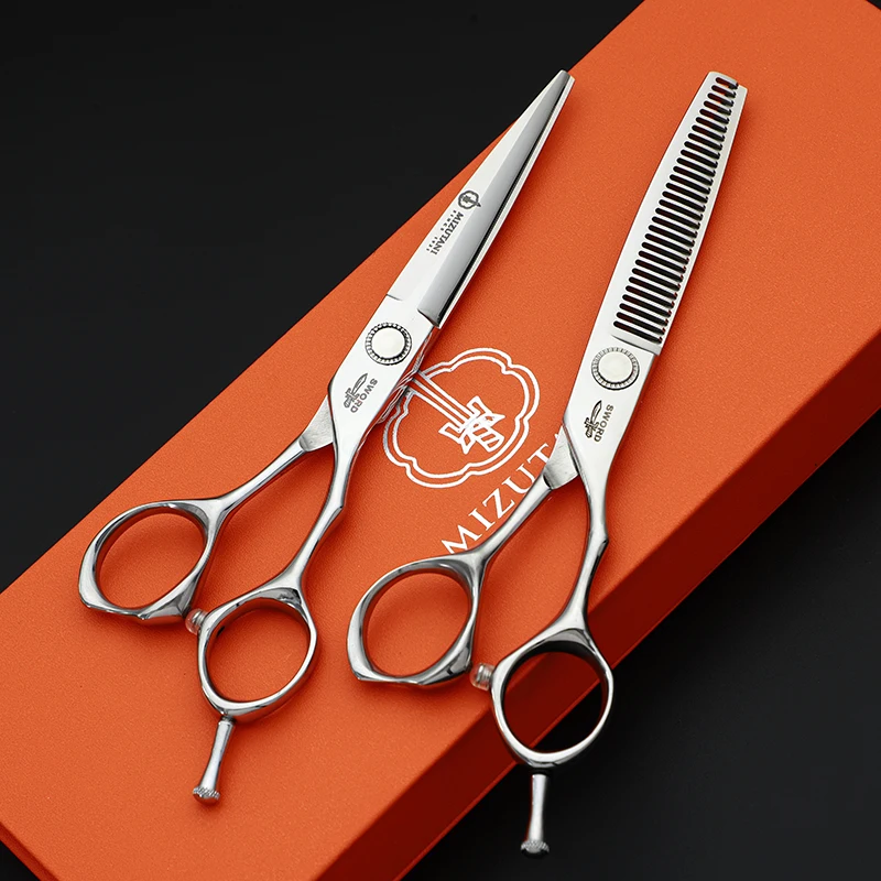 

Mizutani VG10 Haircutting Scissors Barber Professional 6-6.3-6.6-6.7-7inch texture thinning shears haircut tools