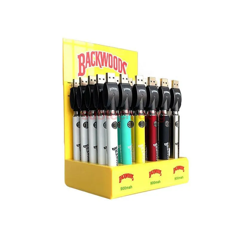 Sc34d81968c1c4314969ae59f3459b981V-30pcs DSPlay Pens Back Woods Préchauffer la batterie VV 900mAh pour cartouche Tension inférieure Chargeur USB réglable Vape Pen81V 30 stücke DSPlay-Stifte Back woods Vorheizen VV-Batterie 900mAh für Patrone Bodens pannung einstellbar USB-Ladegerät Vape Pen_Sc34d81968c1c4314969ae59f3459b981V