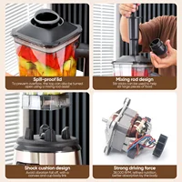 Мощный настольный блендер 3-в-1, миксер, соковыжималка, машина для приготовления смузи, 0,5/1,5/2,5 л, 3 контейнера, кухонный комбайн, блендер, миксер для ледяных орехов, фруктов — изображение 3