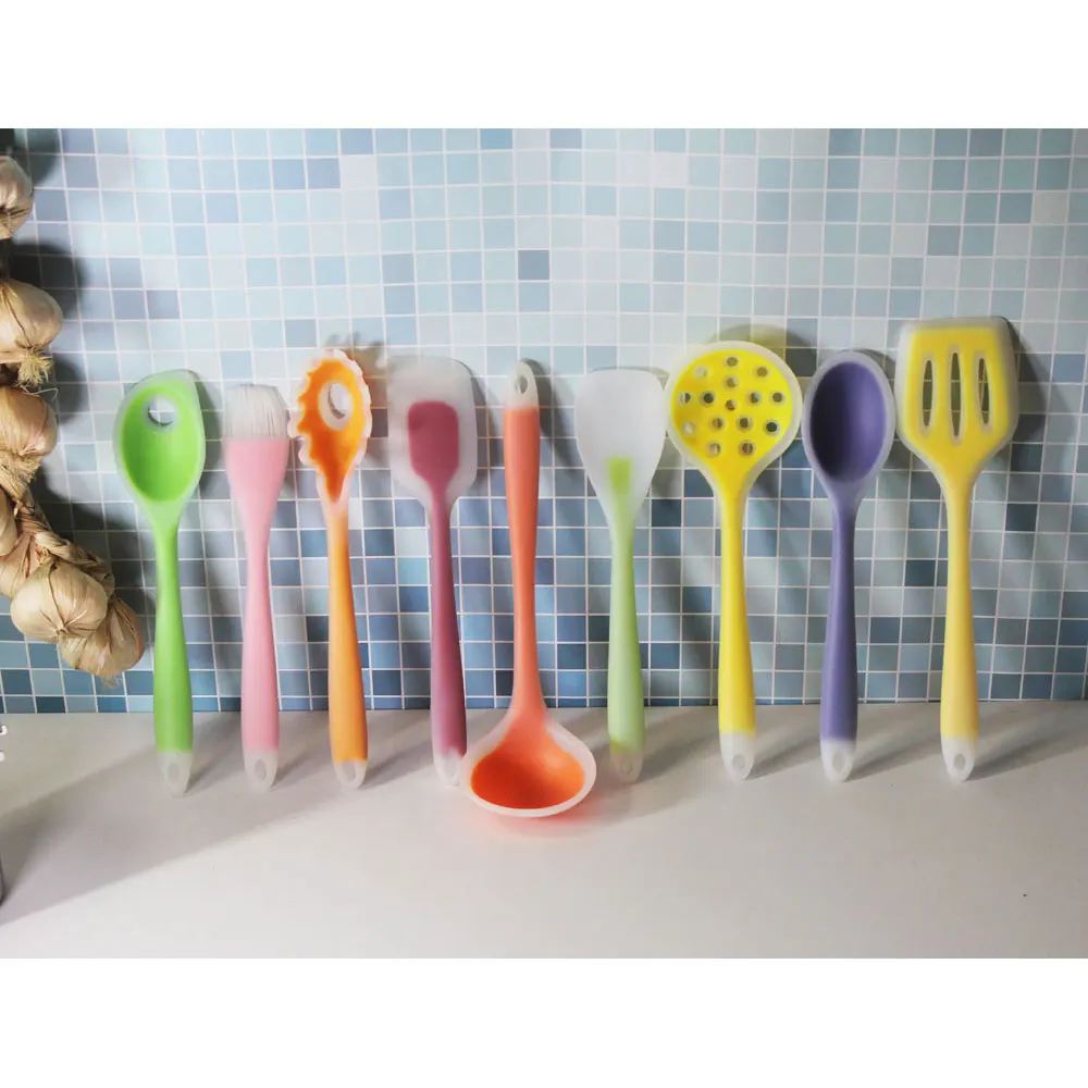 Cookware Nylon And Food Grade Silicone Kitchen Cooking Tools Spatula And Spoon Cooking Utensils Kitchenware 9 Style 1pc