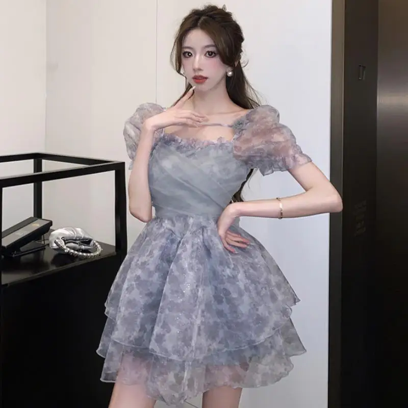 

European And American Style Women's 2023 Spring New Sexy Open Back Hollowed Out Long Dress With Suspender