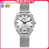 BERNY Quartz Ladies Watch Simple versatile railway watch for women Simple Dial Wristwatch Waterproof Leisure Watch for Women 1