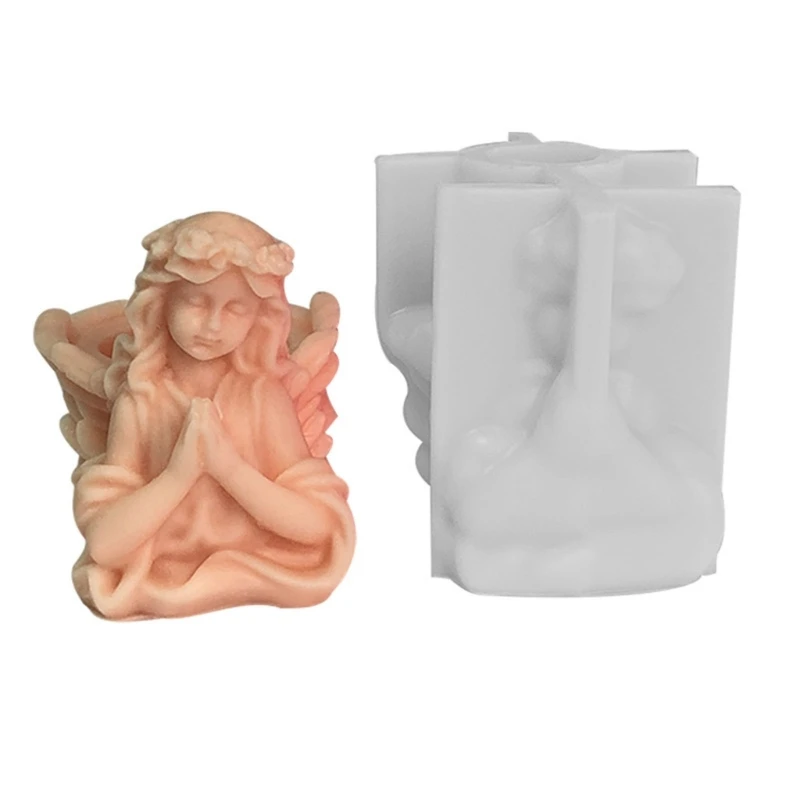 

Prayer Angel Silicone Mold for DIY Ornaments Mould Handicraft Making Tool
