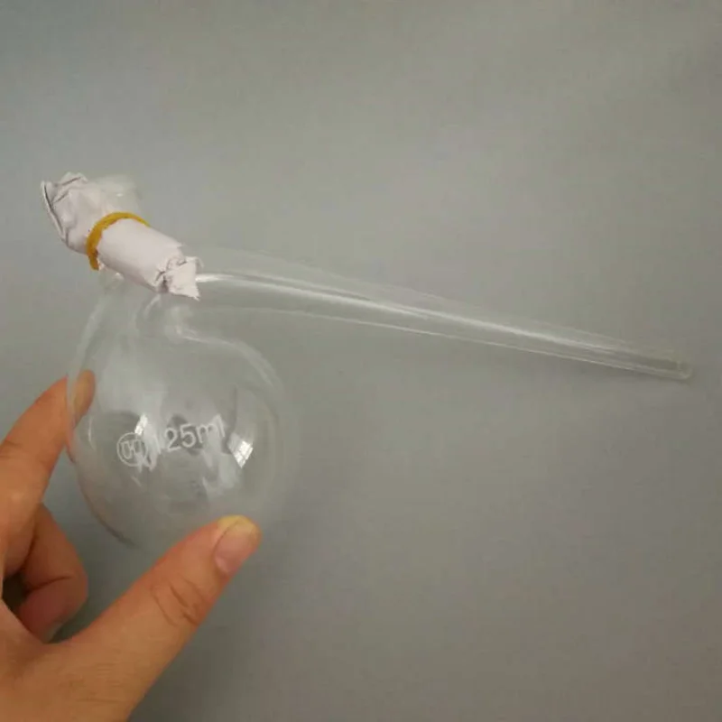 1Pcs/lot 125ml/250ml/500ml/1000ml Lab Glass Retort Flask, Retort Bottle with Curved Neck