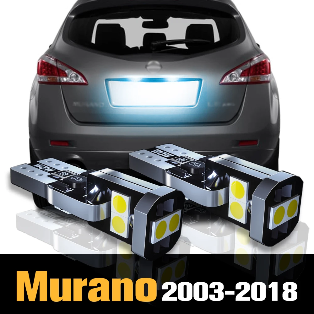 

2pcs Canbus LED License Plate Light Lamp Accessories For Nissan Murano Z50 Z51 Z52 2003-2018 2011 2012 2013 2014 2015 2016 2017