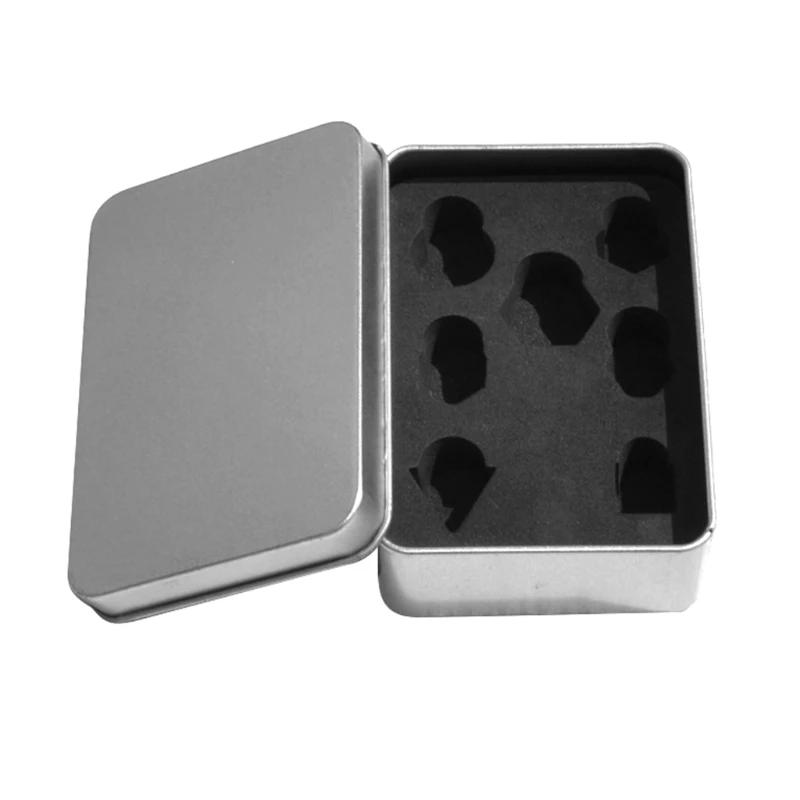 

Rectangle Metal Dices Storage Box Playing Card Container Jewelry Storage Case Packing Game Empty Storage Box