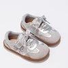 Children's Board Shoes Four Seasons Models Casual Girls Sneakers Two-Color Non-slip Round Head Cute Casual Lace-up Kid's Shoes 1