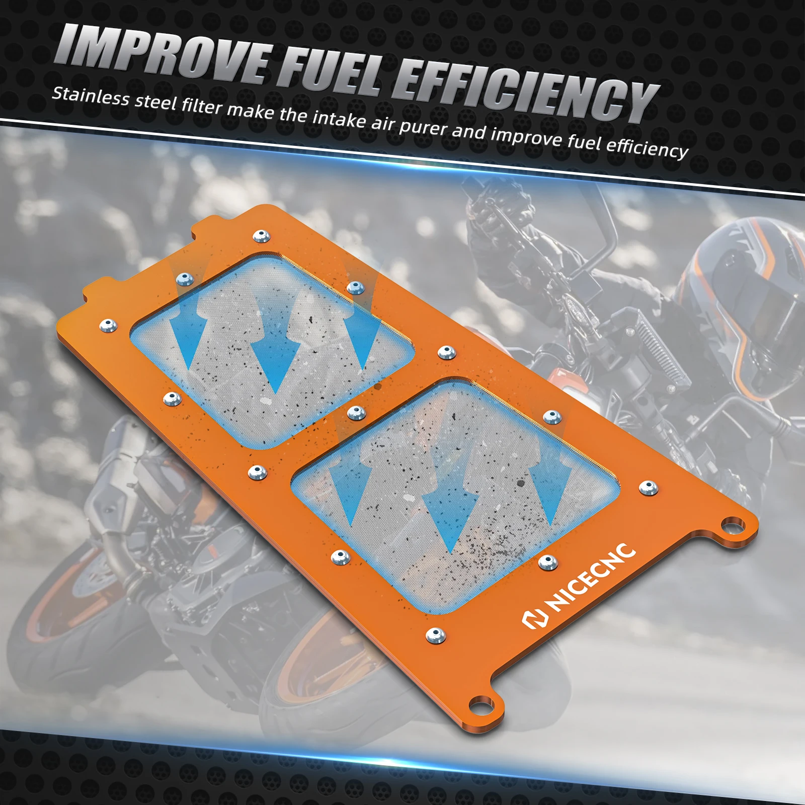 Für KTM 690 Enduro R690 SMC/R High Flow Luftfilter Box Abdeckung Husqvarna 701 Enduro/Supermoto 2016-2024 GasGas ES/SM700 2022-24 – Detail 11