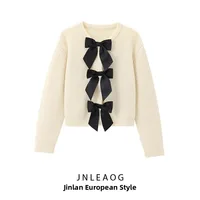 JNLEAOG Soft Knitted Long Sve round Ne Slim Fit Open Cardigan Women's Faionable Autumn New Sle Polyester Fiber Butte...