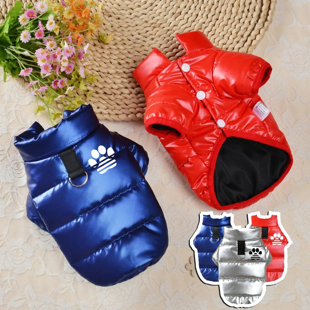 Pet Dogs Coats Jacket Cotton Waterproof Plus Warm French Bulldog Puppy For Small Medium Clothing Pet Jacket