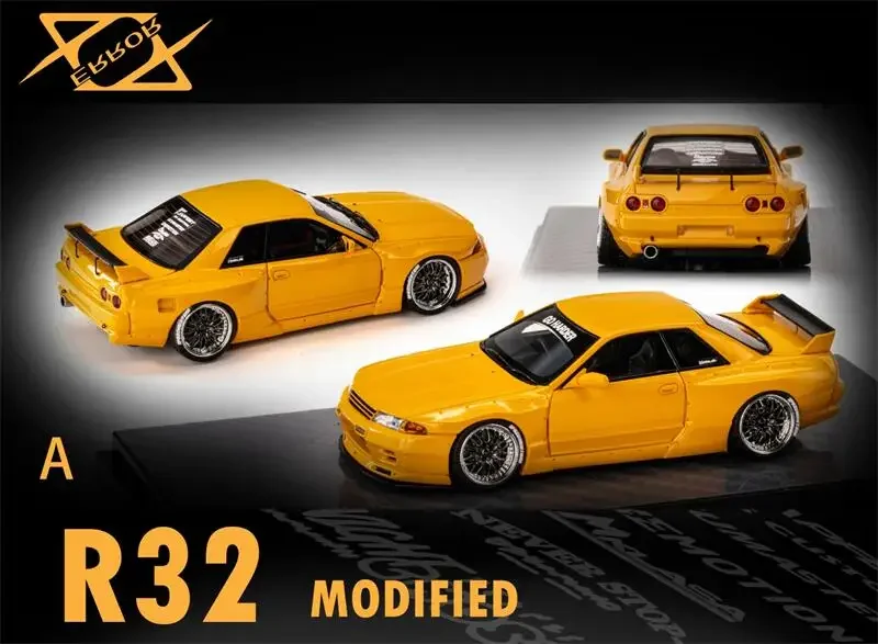 

404Error 1:64 Skyline GT-R R32 Pandem Rocket Bunny limited299 Resin Model Car