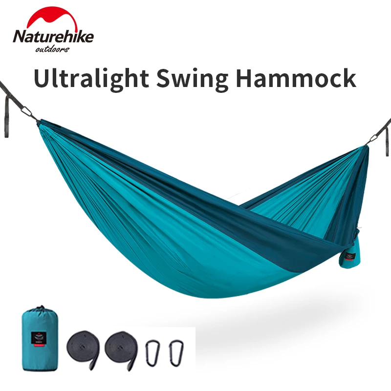 Naturehike Swing Hammock Outdoor Garden Camping Hiking Forest Hanging Bed for 1-2 Person Portable Ultralight Hanging Hammock