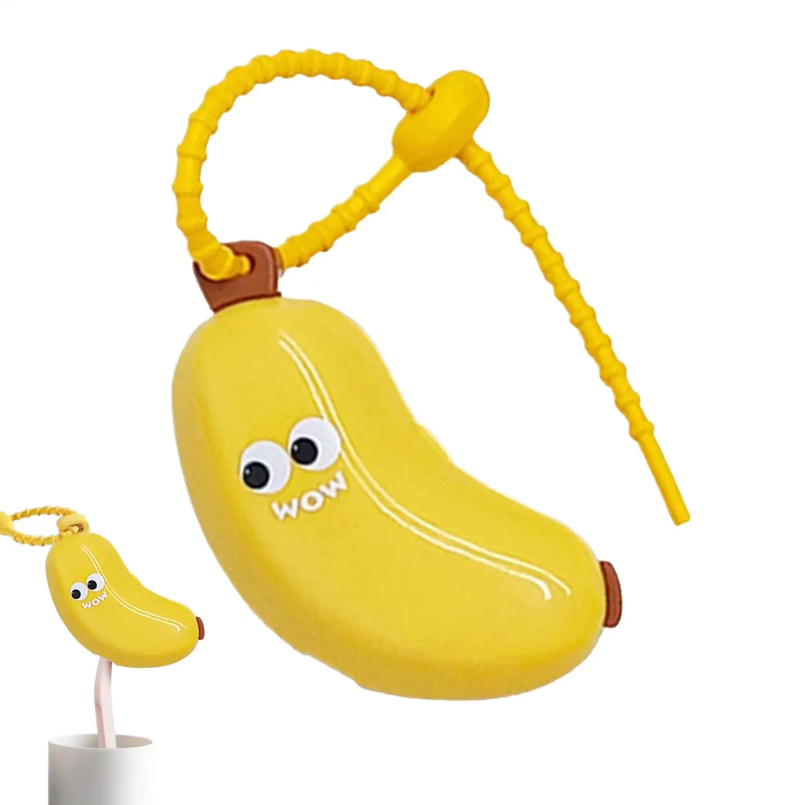 Toothbrush Covers Banana Shape toothbrush case travel storage box dustproof cover protective cover clip Toothbrush Head Covers