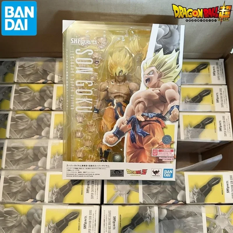 

Оригинальный Bandai S.h. Фигурarts Shf Драконий жемчуг супер сайян Сон Гоку легендарная экшн-модель супер сайян аниме игрушка Рождественский подарок новинка