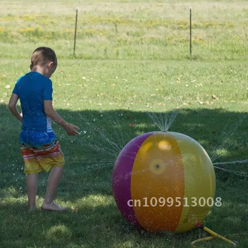 Funny Spray Inflatable Water Ball Kids Water Sprinkler Ball Summer Outdoor Playing Lawn Pool Beach Swimming Toys The Balls