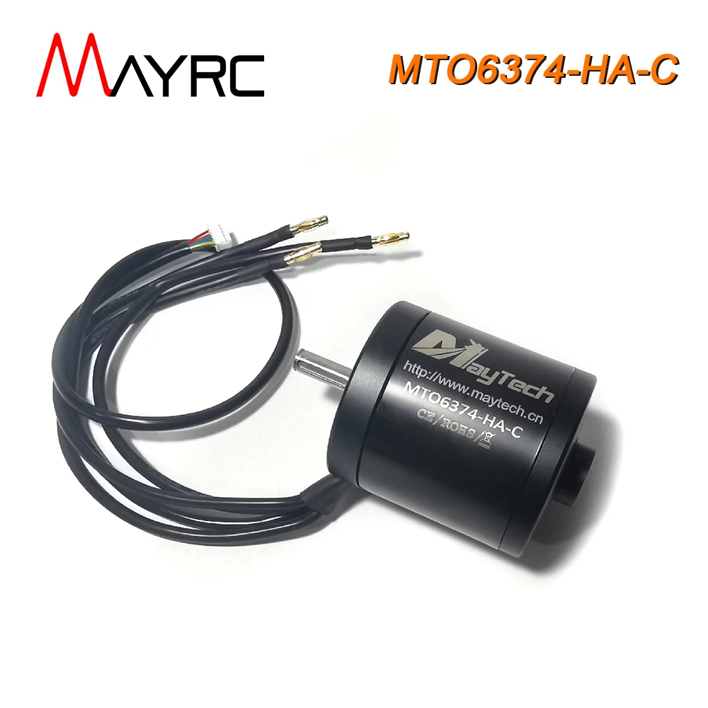 

MAYRC 6374 Updated Brushless Outrunner Motor with 6pin Hall Sensor Temperature 50KV 170KV Electric Engine for RC E-skateboard