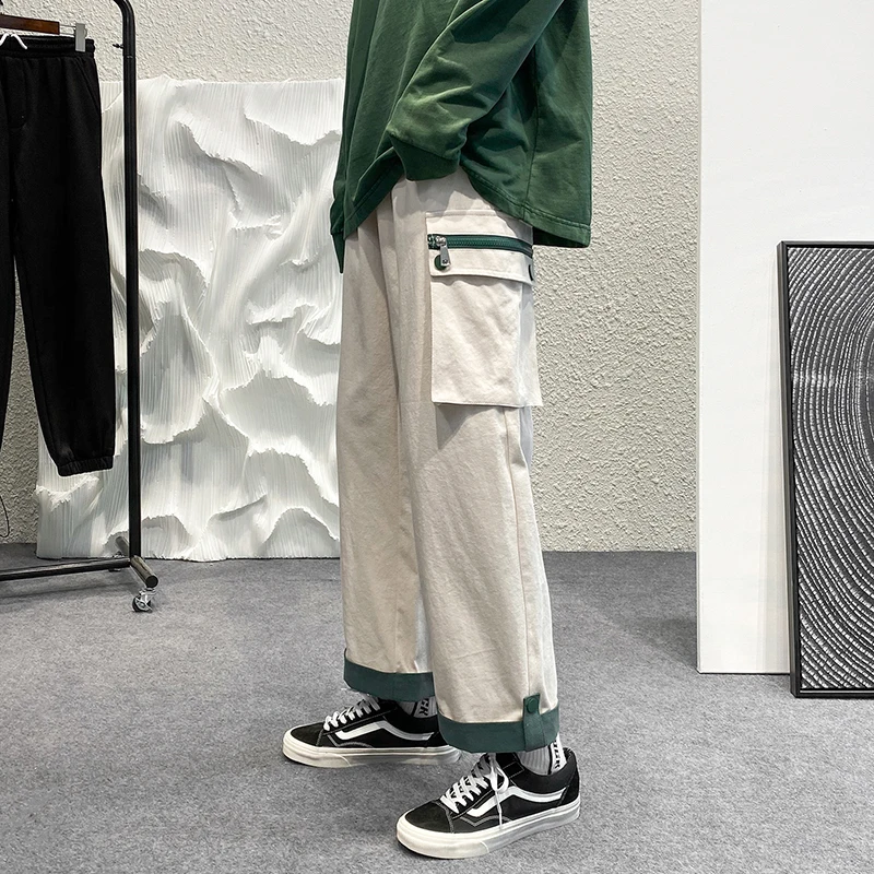 

2023 Autumn New Men's Large Trendy Pocket Casual Pants