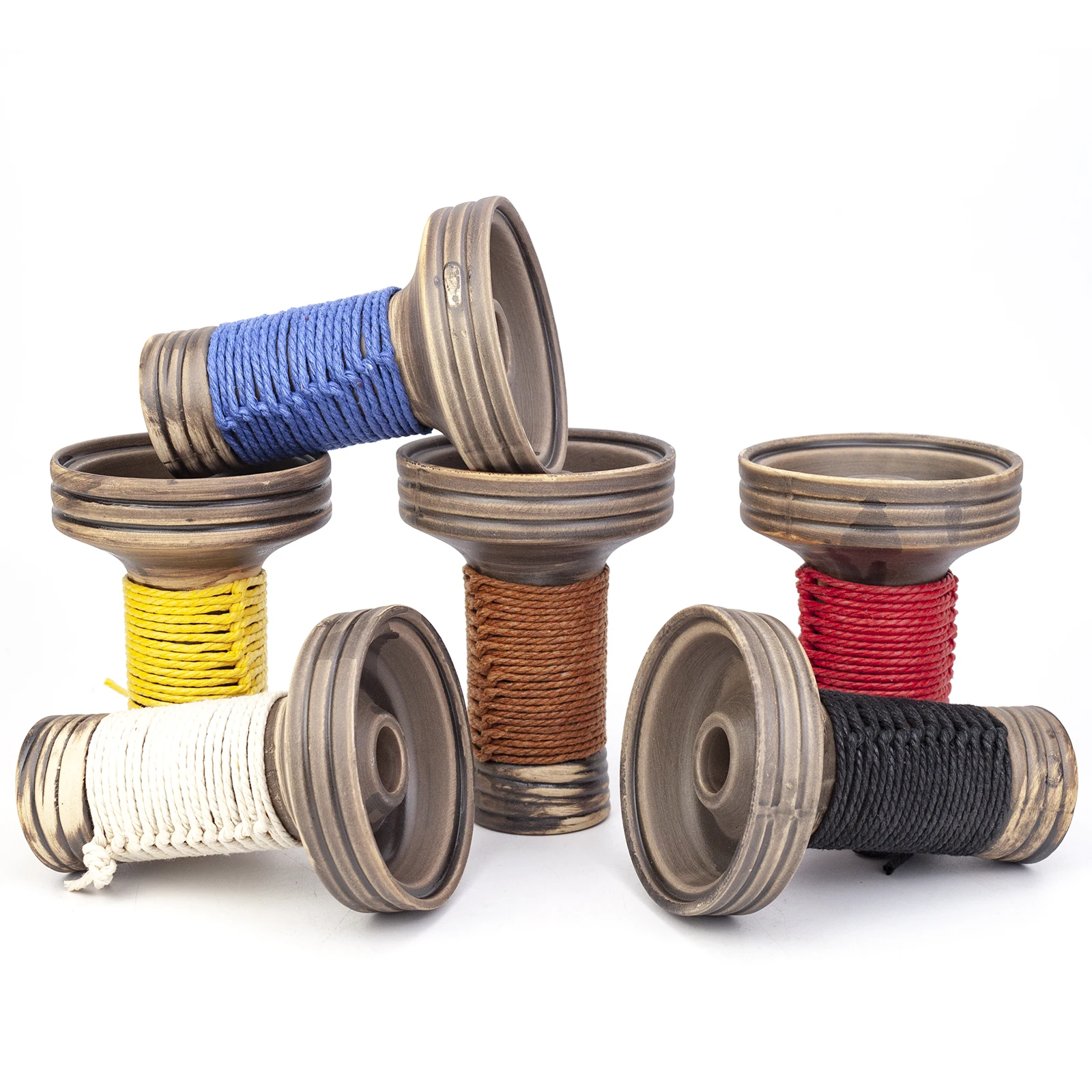 Japona Hookah Mummy Bowl Ceramic One Hole Phunnel Shisha Head Tobacco Bowl Chicha Narguile Accessories 5