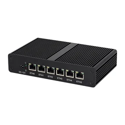 Fanless Mini PC Pentium 4405U 6x Gigabit Ethernet Support WiFi 3G 4G LTE SIM Router OS Pfsense Firewall Appliance
