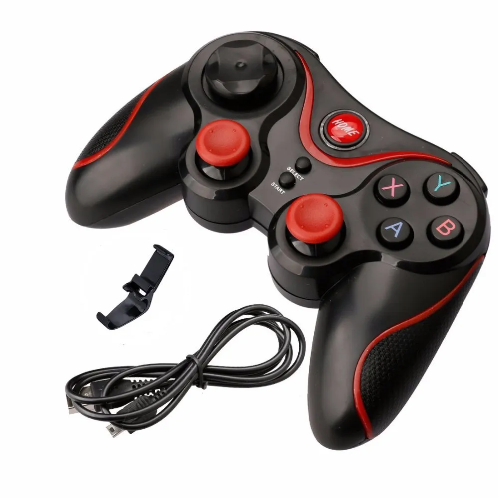 Wireless Joystick Support Bluetooth 3.0 T3/X3 Gamepad For PS3 Gaming Controller Control for Tablet PC Android Phone With Holder