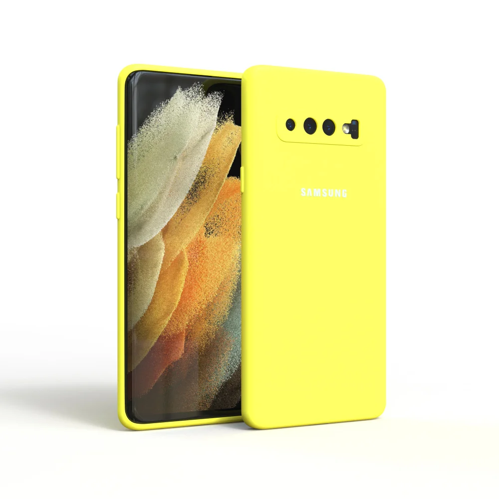 High-Quality Soft-Touch Silicone Protective Case for Samsung Galaxy S10 Series