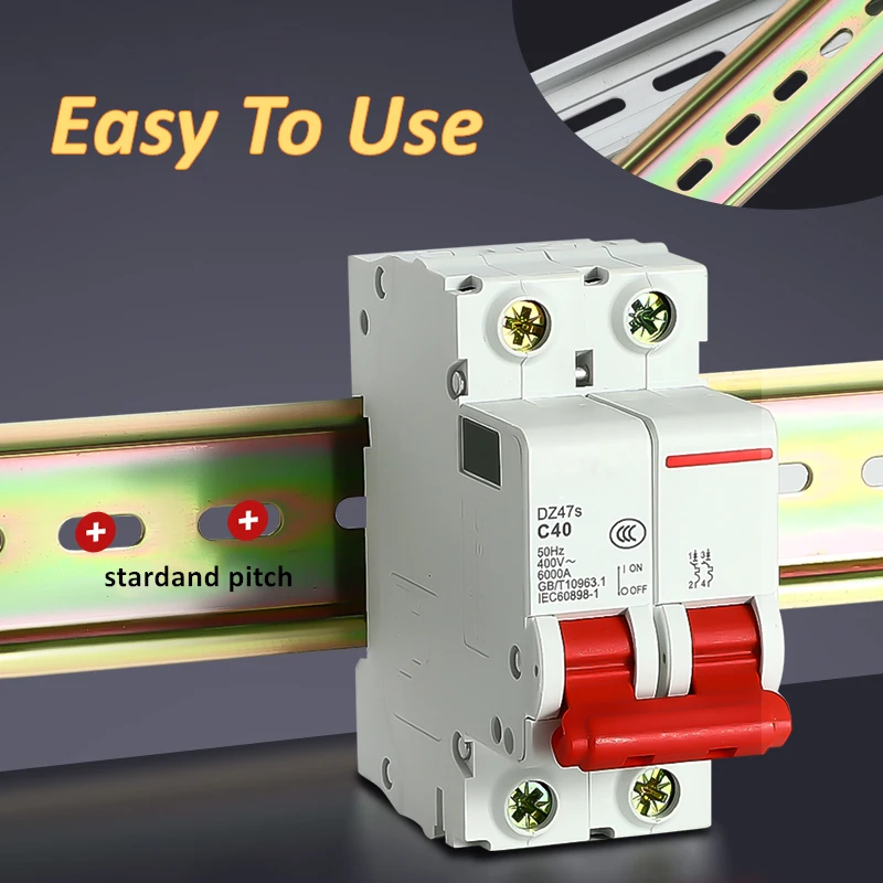 Din Rail 10/20/30/40/50cm Aluminum Universal Type 35mm Slotted