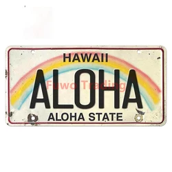 Fuwo Trading – autocollant de voiture en PVC, licence hawaïenne intéressante, coffre Aloha, autocollant de personnalité, pare brise, graphiques de réfrigérateur 