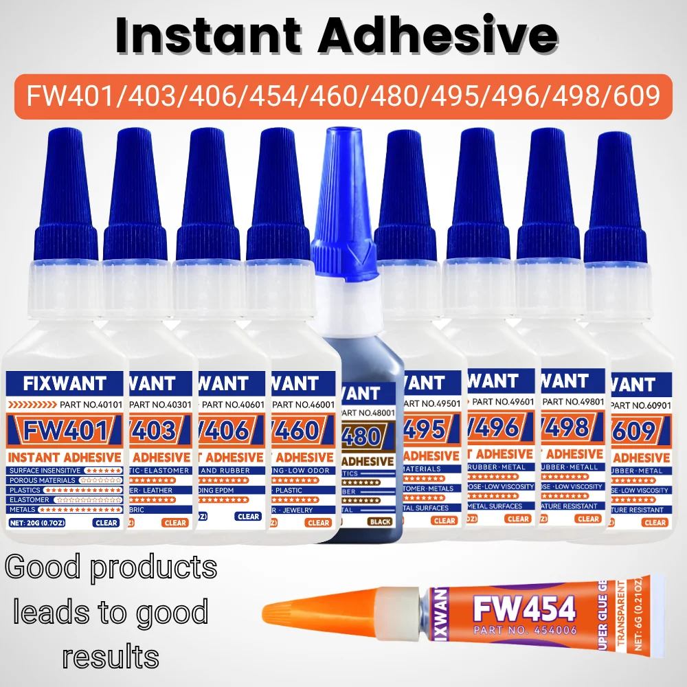 Instant Adhesive FW401/403/406/454/460/480/495/496/498/609 Super Glue