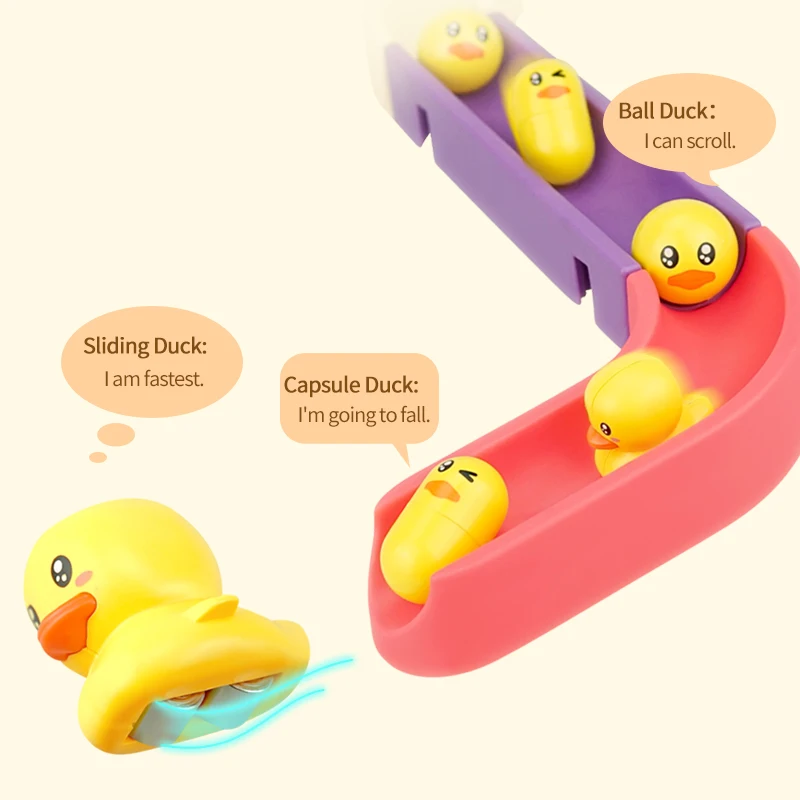 Play Bath Toy Track Sliding Duck Set 44 Elements, Toys \ Bath toys