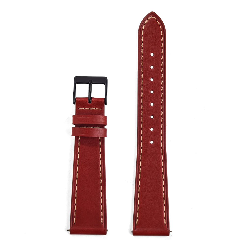 Handmade Vintage Leather Watch Strap with Quick Release