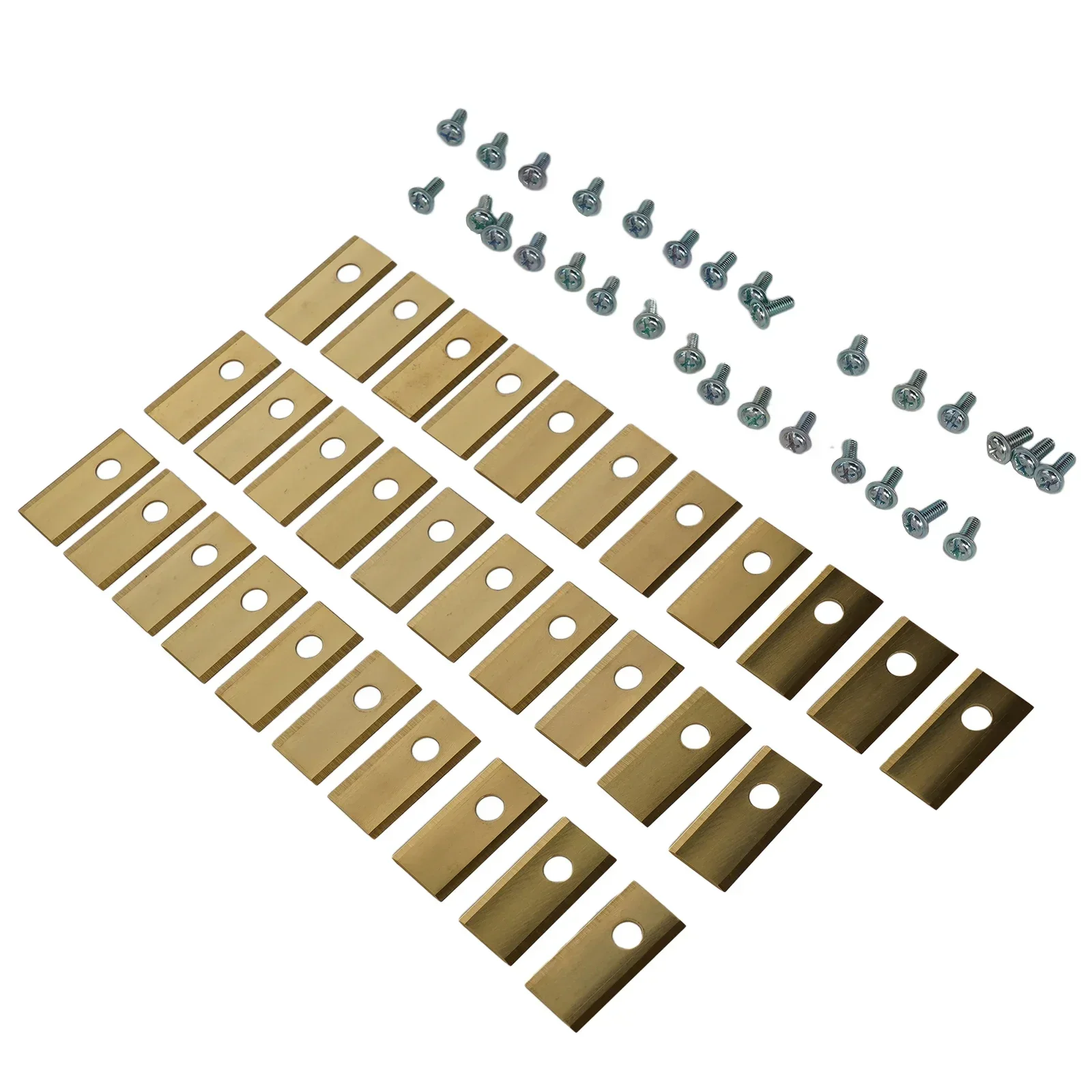 Power Tool Accessories Brush Cutter Parts Brushcutter Replacement Parts Brush Cutter Kit Grass Trimmer Accessories Lawn Mower Accessory Lawnmower Blade 18/30pcs Stainless Steel Blades Replacement For Worx Robotic Lawnmower Cutting Blade Set Lawn Mower repair spare Parts