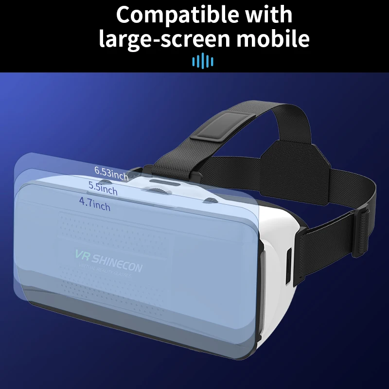 Visore VR 3D per Cellulare, Occhiali per Realtà Virtuale, Dispositivi con Lenti Viar, Controller di Gioco Intelligente per Smartphone, Set con Joystick - immagine 4