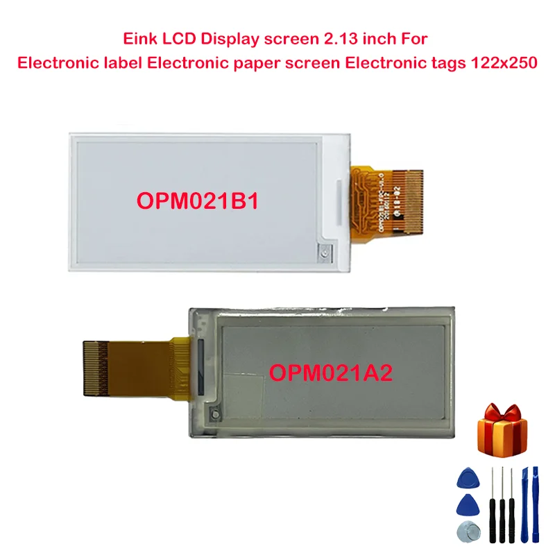 Tela de Exibição Lcd Eink 2.13 Polegadas para Etiquetas Eletrônicas 122×250 da Tela de Papel Eletrônico da Etiqueta