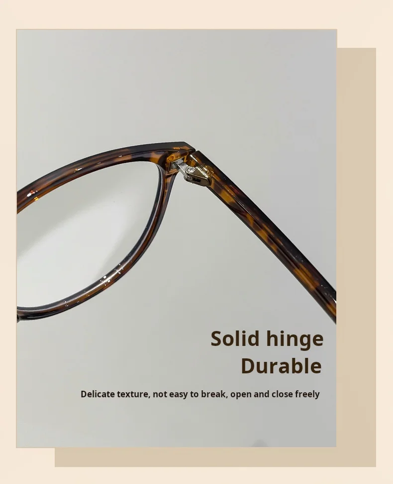 Neues klassisches Schildpatt-Brillengestell, ultraleicht, TR90, stilvoll, Retro, optische Brillen für Damen und Herren, 9077 – Detail 4