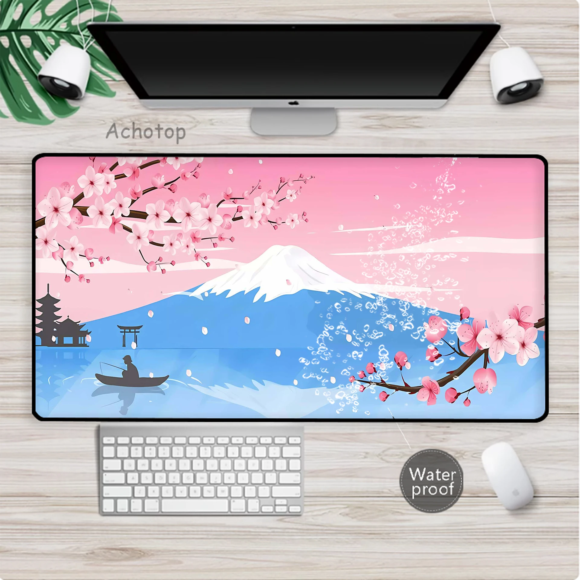 

Waterproof Sakura Mouse Pad Locking Edge Gaming Laptop Game Mouse Mat Mousepad коврик для мыши Desk Mat Speed Keyboard Pads