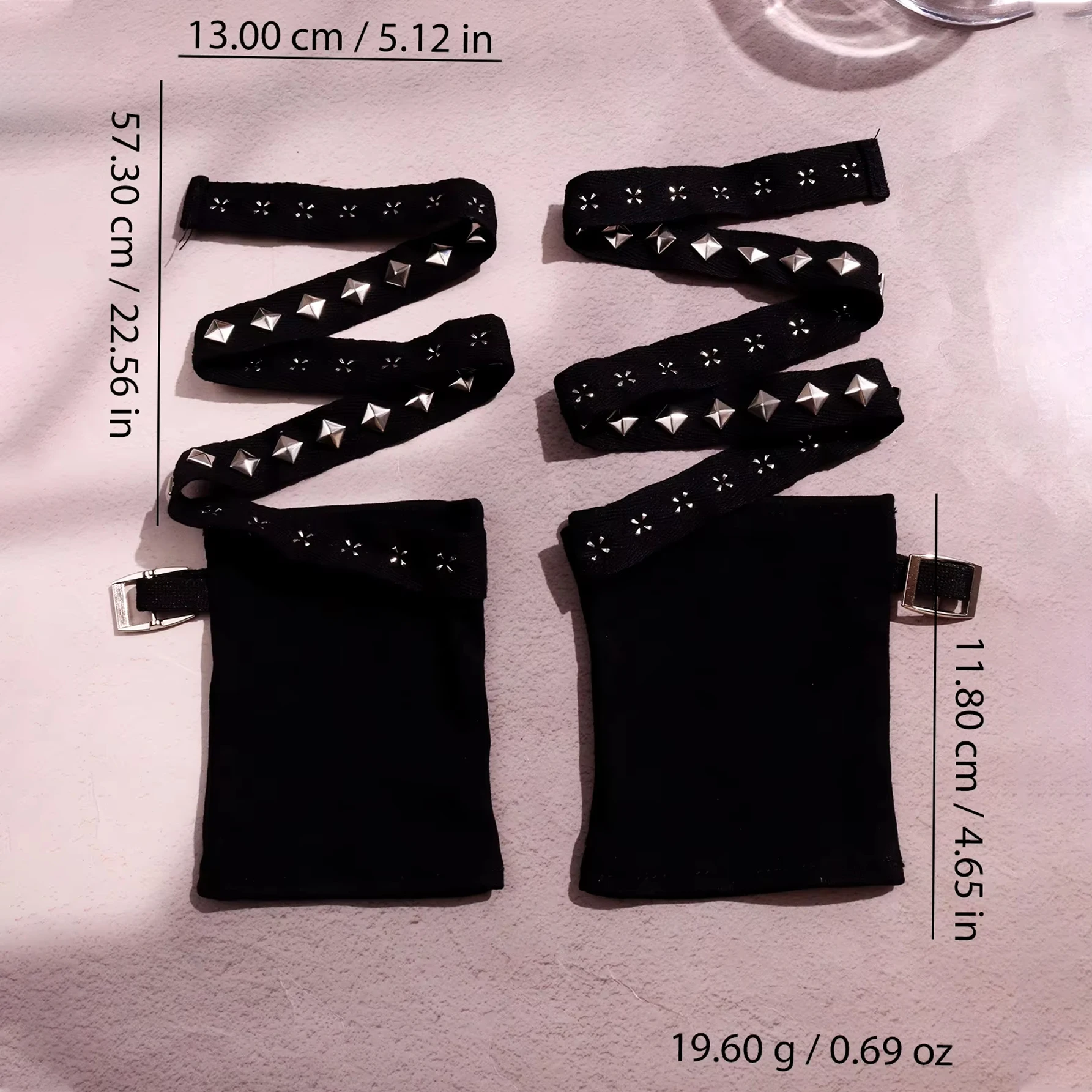 Y2K Personalized Punk Style Women's Fingerless Gloves for Stage Performance and Street Dance