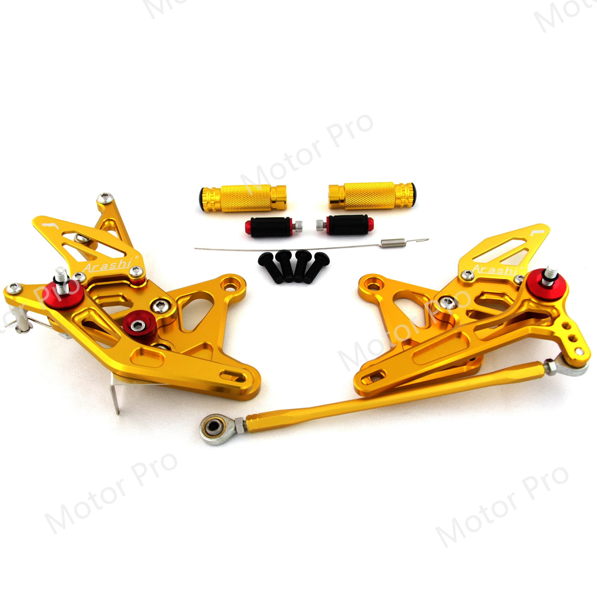 Регулируемые подставки для Кавасаки NINNJA ZX6R 2005 2006 Мотоциклетные аксессуары подставка для ног задние комплекты педалей Φ ZX636 золотистый