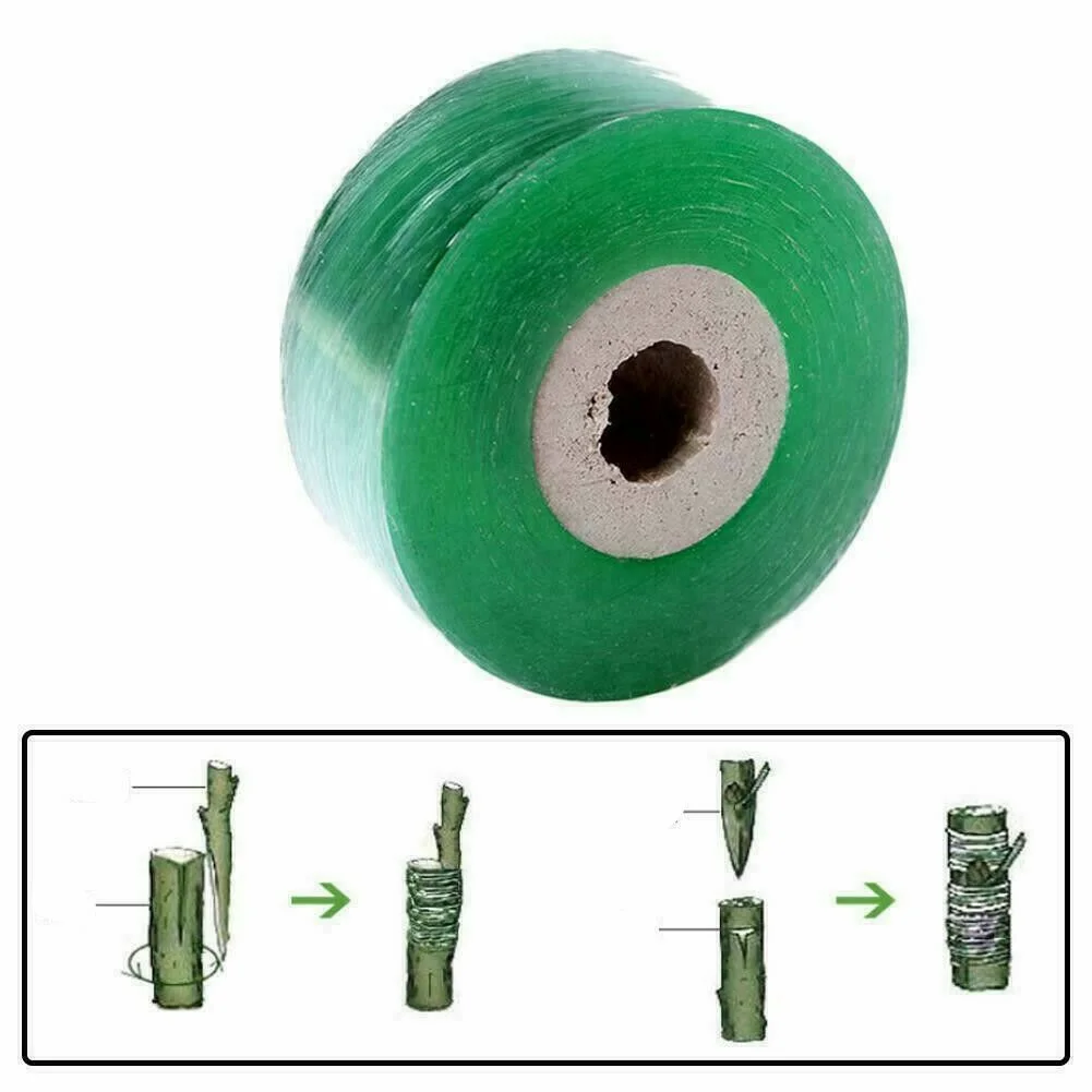 100M Garden Barrier Nursery Tape Stretchable Grafting Film Graft Budding Barrier Floristry Pruner Fruit Tree Nursery Repair Film grafting tape