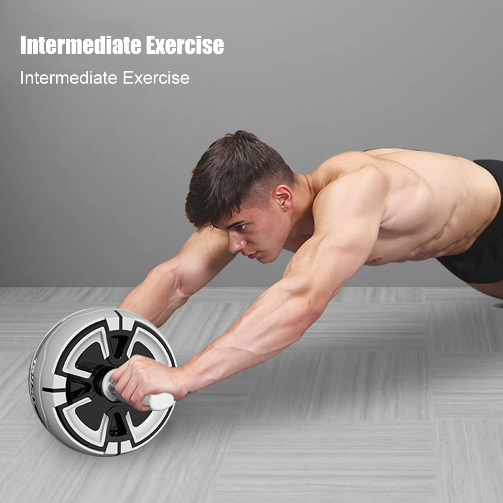 Abdominal Rebound Core Strength Trainer Anti-Slip Rebound Wheel Gymnastic Wheel for Home and Gym Fitness Equipment