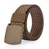 3.8CM Men's No Metal anti allergy Tactics Woven Belt Canvas Belt Boys Students Casual Pants Belts Breathable For Jeans
