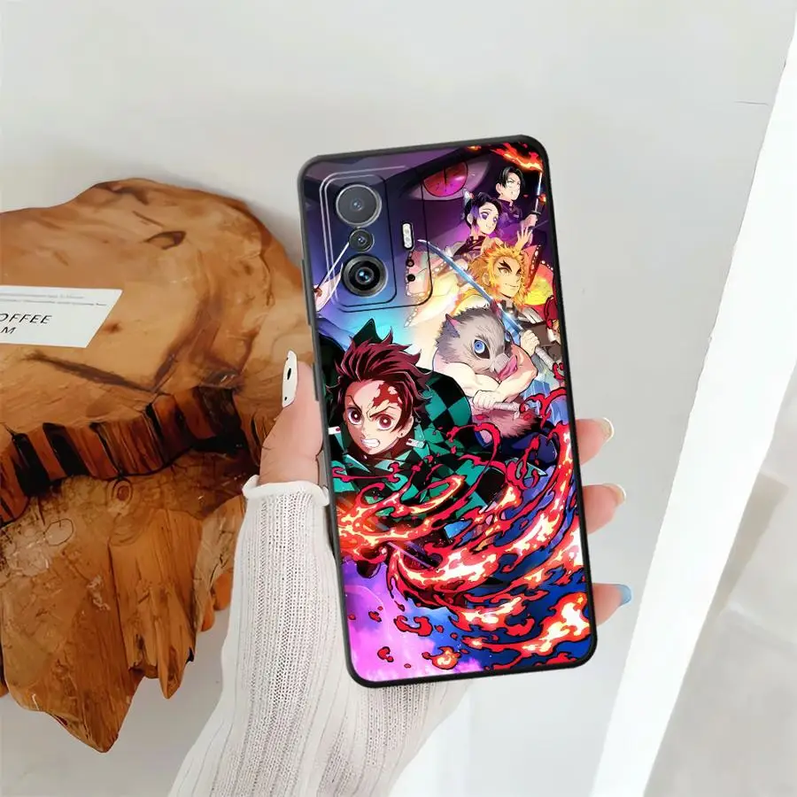 Black Soft Anime-Inspired Phone Cover Case - D-Demon S-Slayer Design