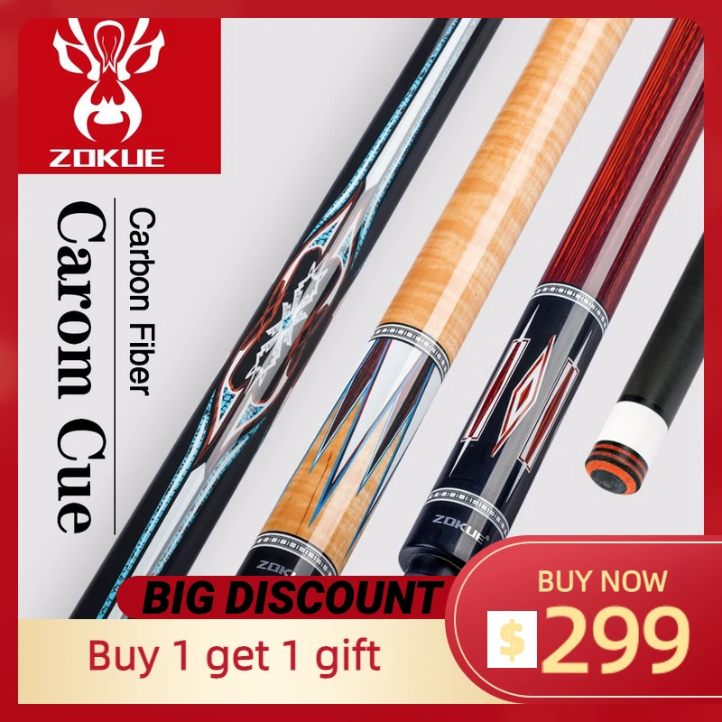 けまで KONLLEN 3 Cushion Carom Cue Carbon Fiber Stick Technology Billiard