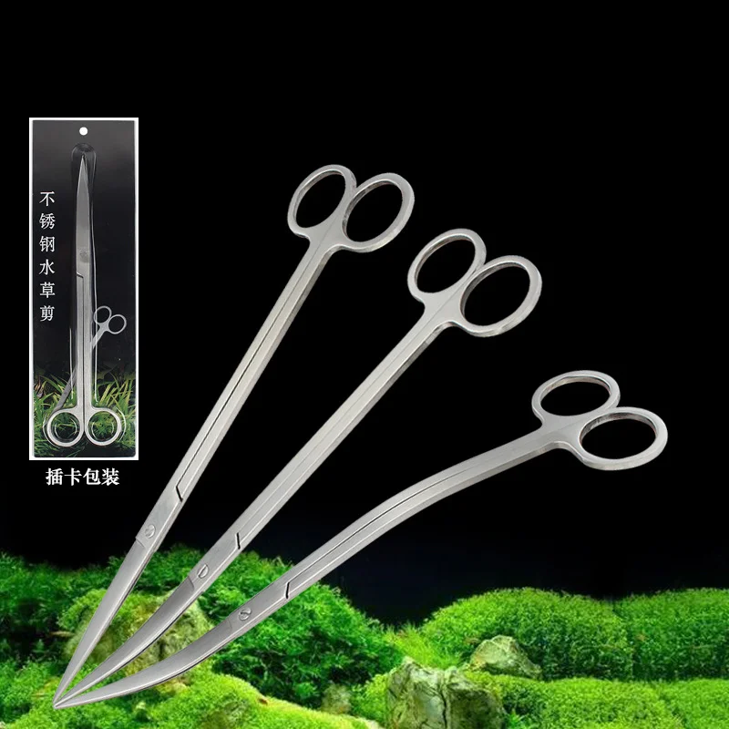Aquarium Tools Kit 3.5mm Thickness Fish Tank Aquatic Plant Tweezers Scissor Spatula Aqua Scaping Stainless Steel | Дом и сад