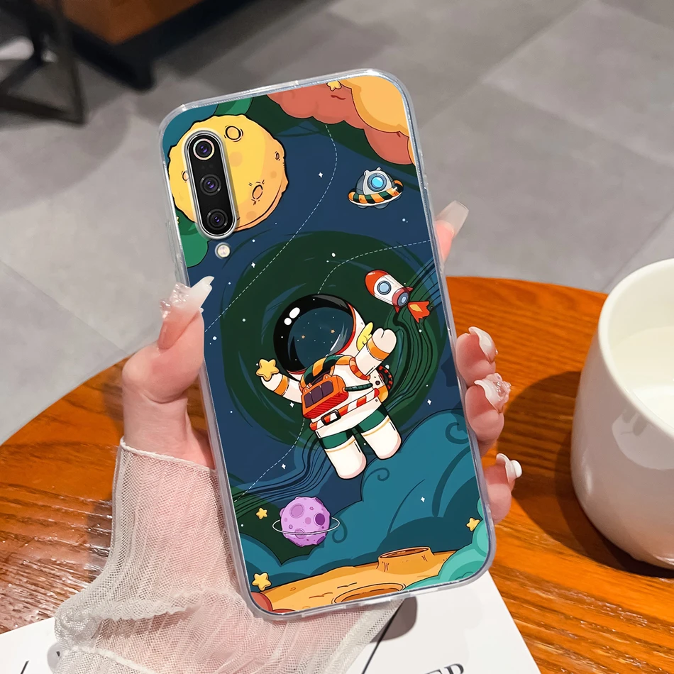 Gradient Color Clear Back Cover Soft Slim Phone Case Housing