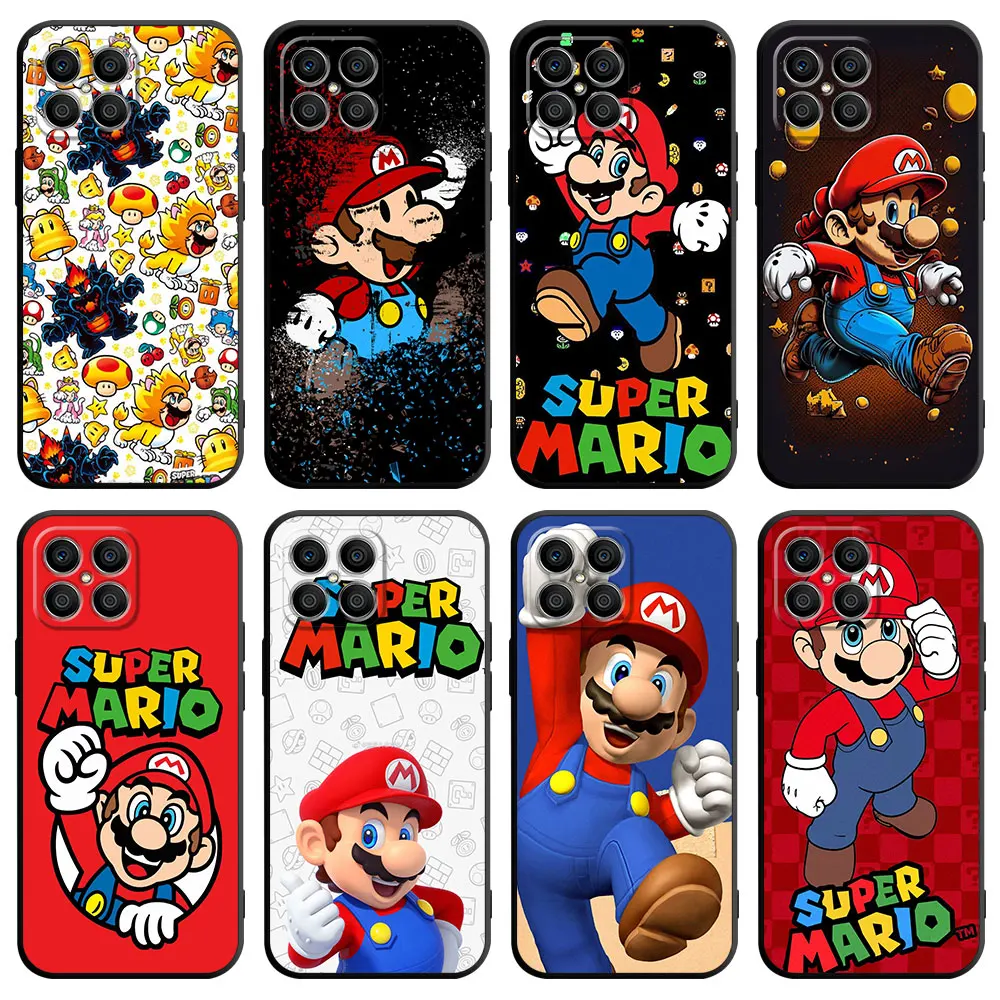 

Super Mario Game Case For Huawei Honor X8 8X X7 50 70 Lite P30 Pro P40 X9a X8a 90 Magic 5 Silicone Phone Cover TPU Fundas Shell