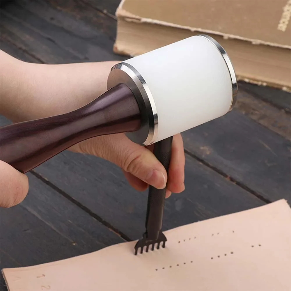 Leather Carving Hammer Mallet Nylon Leather Diy Handmade Printing Tool Nylon Hammer Carving DIY