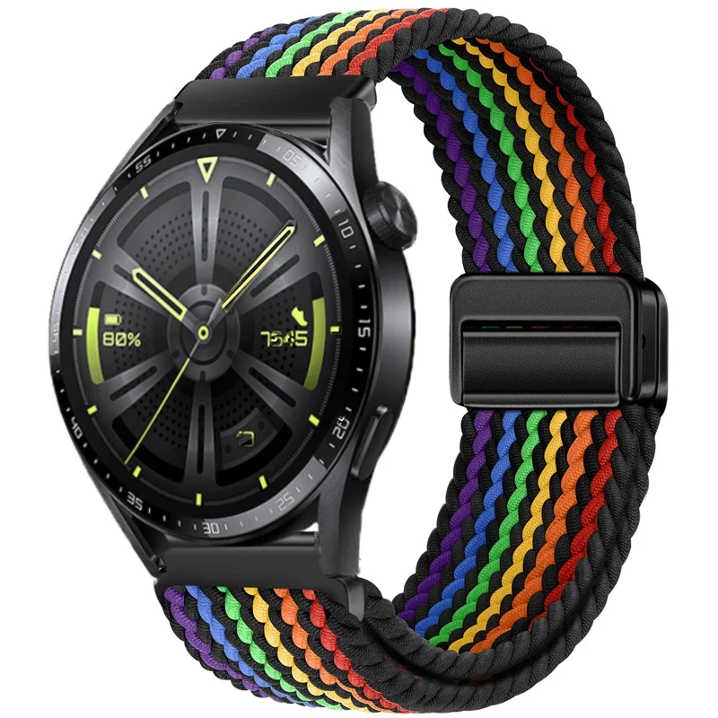 Nylon Braided Watch Strap - Durable Fabric Bracelet Wristband