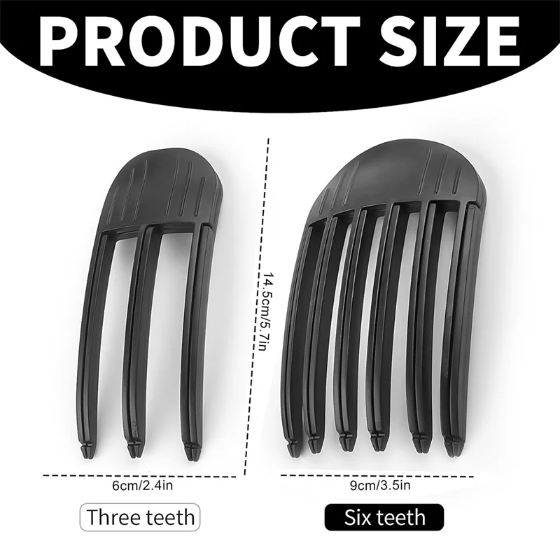 2/3pcs Fluffy Texture Styling Comb Volumizing Wide-Tooth Hair Styling Tools Natural Curling Perm Fluffy Bangs Clips hair clips,hair accessories